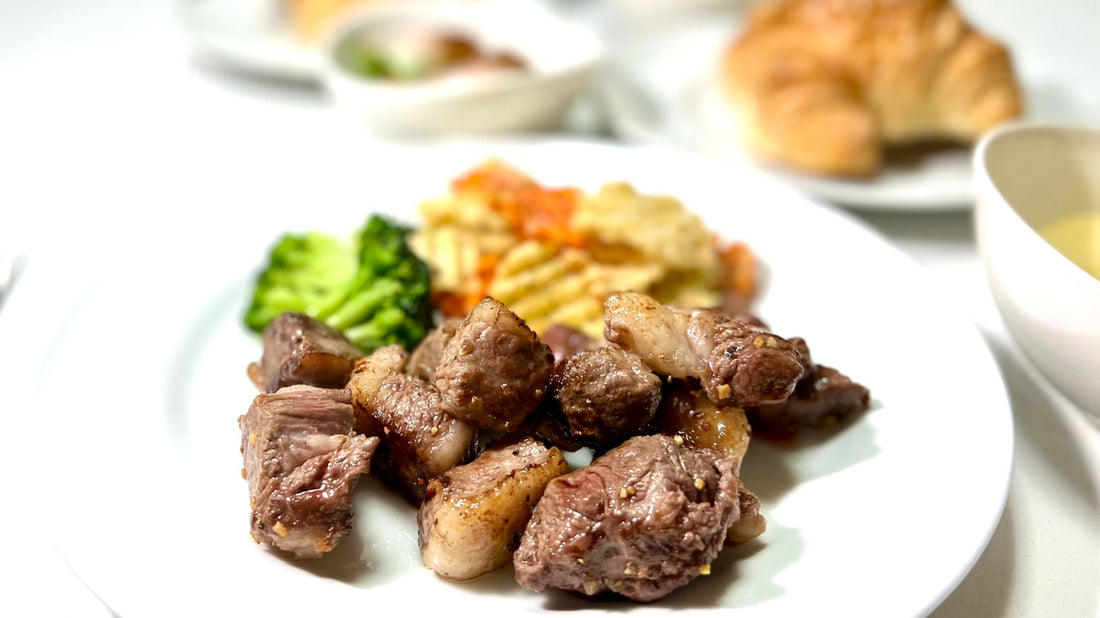 ジューシーな脂が甘い!肉ゆえに 阿波牛 サイコロステーキお取り寄せレビュー