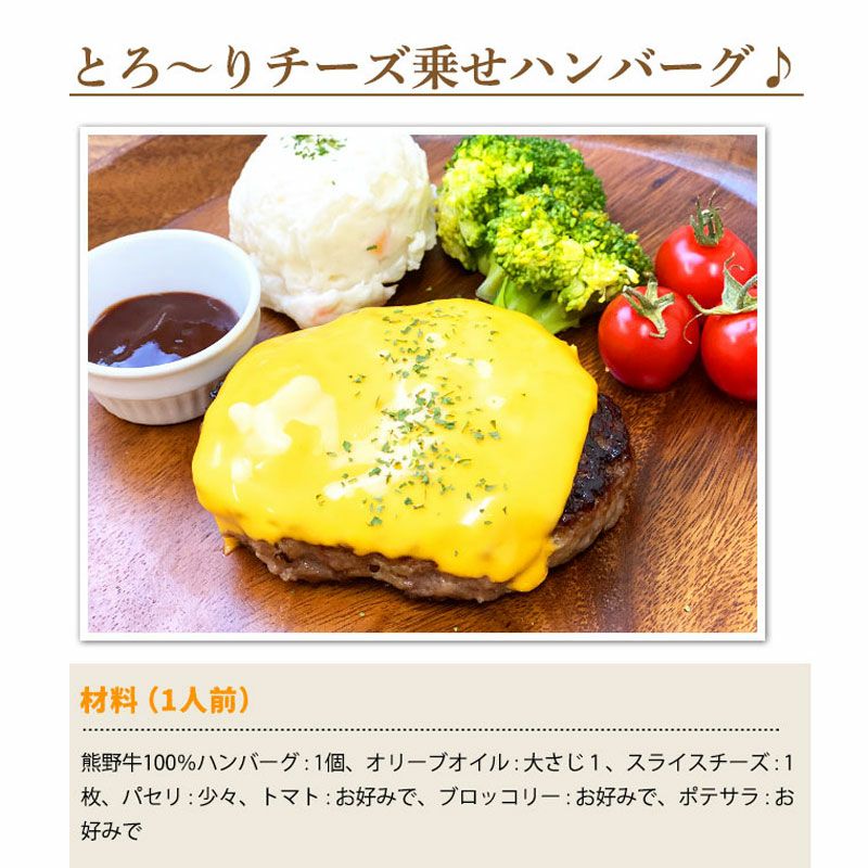 ミートファクトリー 熊野牛100%ハンバーグ