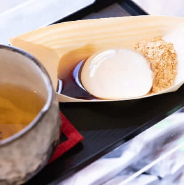 京都まるもち家 水まる餅 (黒蜜、きな粉付き)