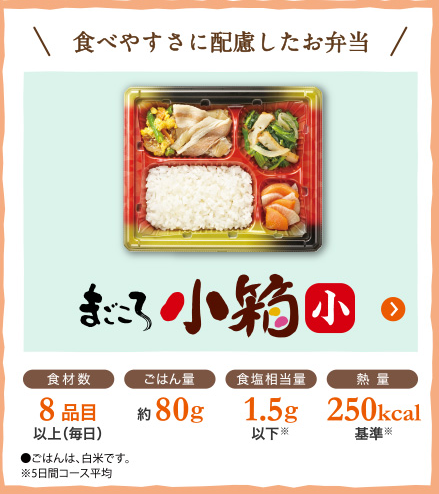 ワタミの宅食・まごころ小箱(小)