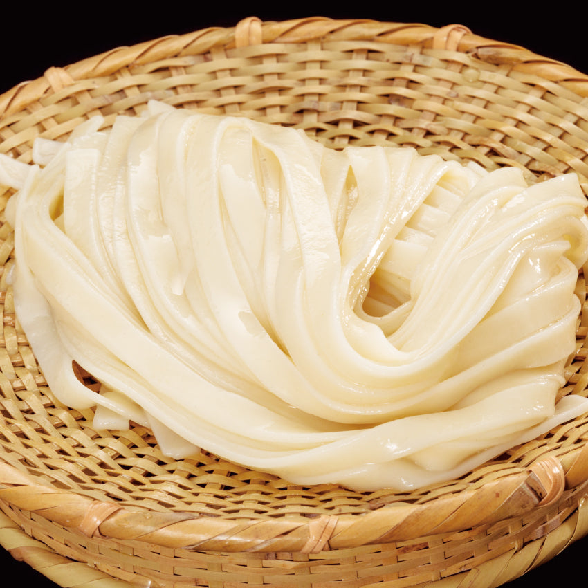 花山うどん ひも川