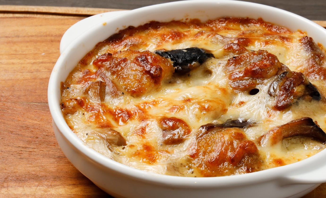 俺のイタリアン ポルチーニとチキンのグラタン