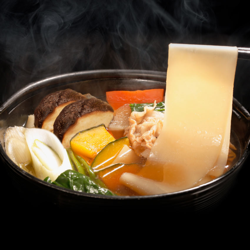 花山うどん 鬼ひも川
