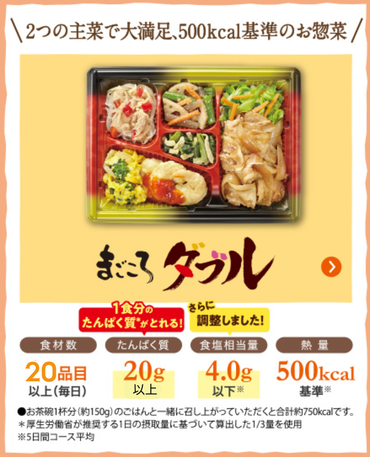 ワタミの宅食 まごころダブル