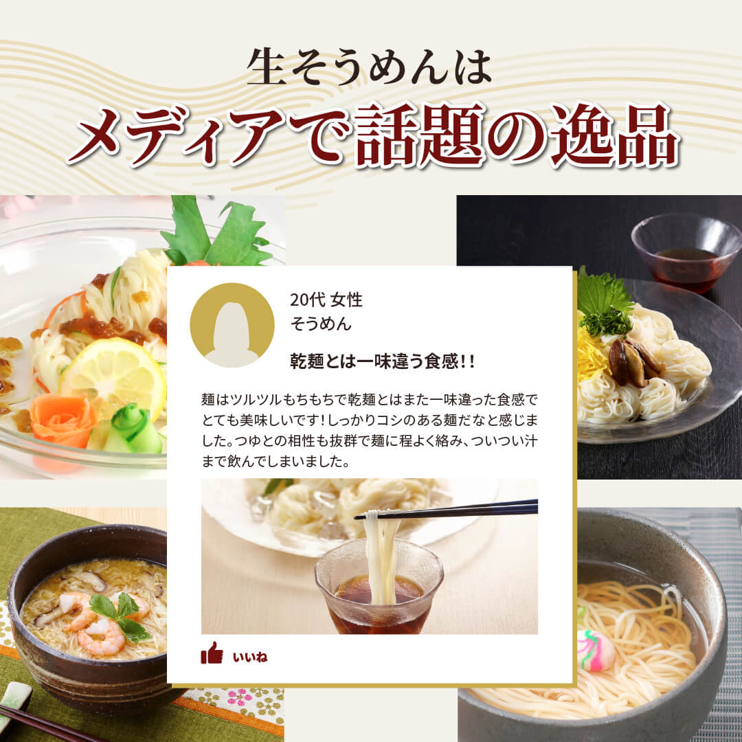 本格冷凍麺工房 武蔵野 生素麺セット